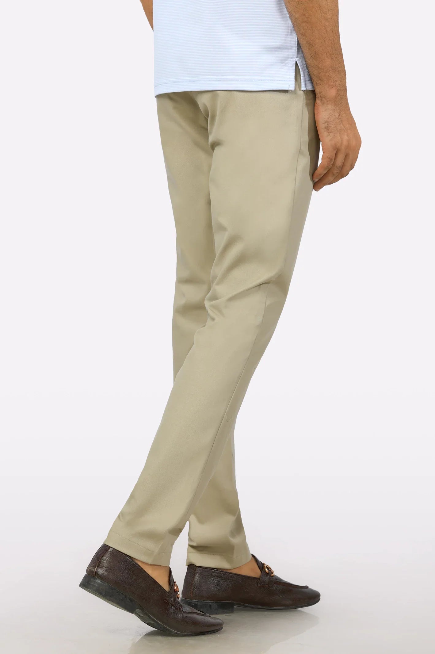 Khaki Smart Fit Cotton Chino