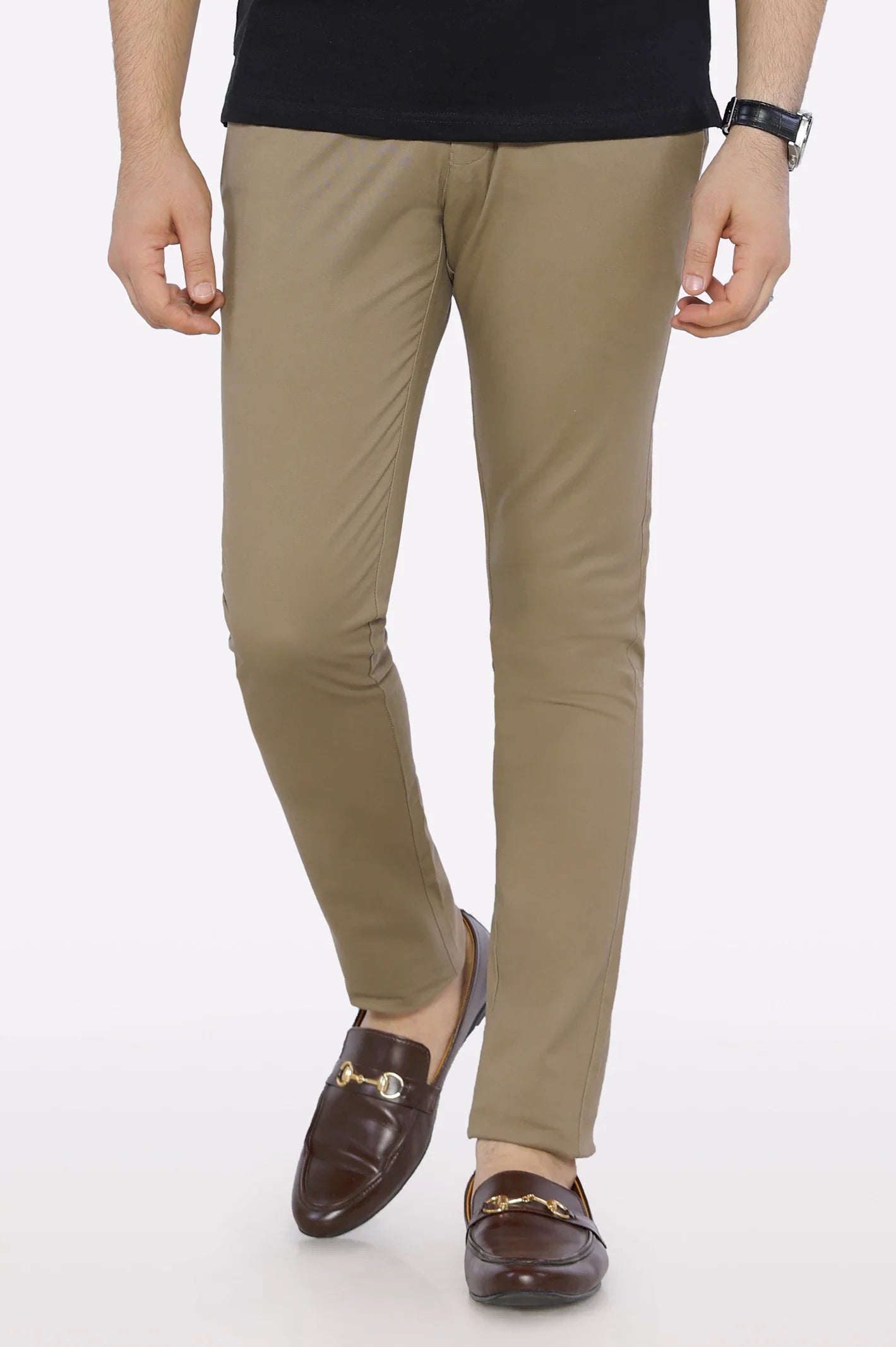 Sand Slim Fit Cotton Chino