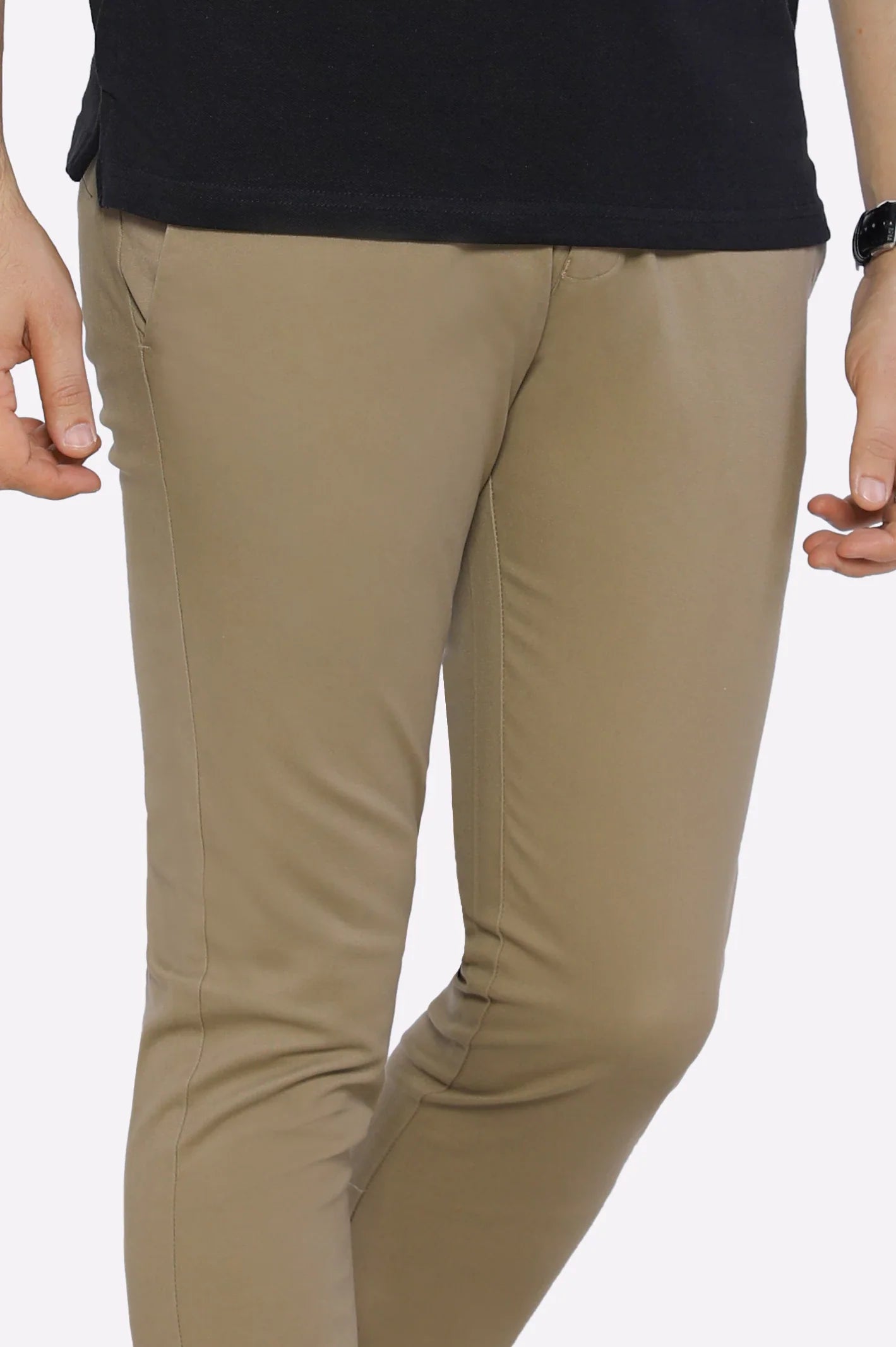 Sand Slim Fit Cotton Chino