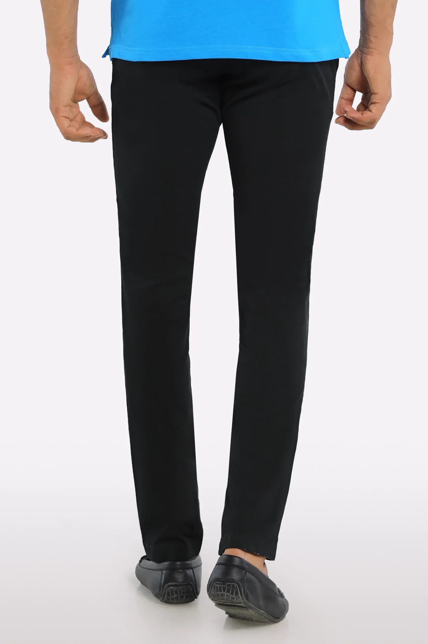 Black Smart Fit Cotton Chino