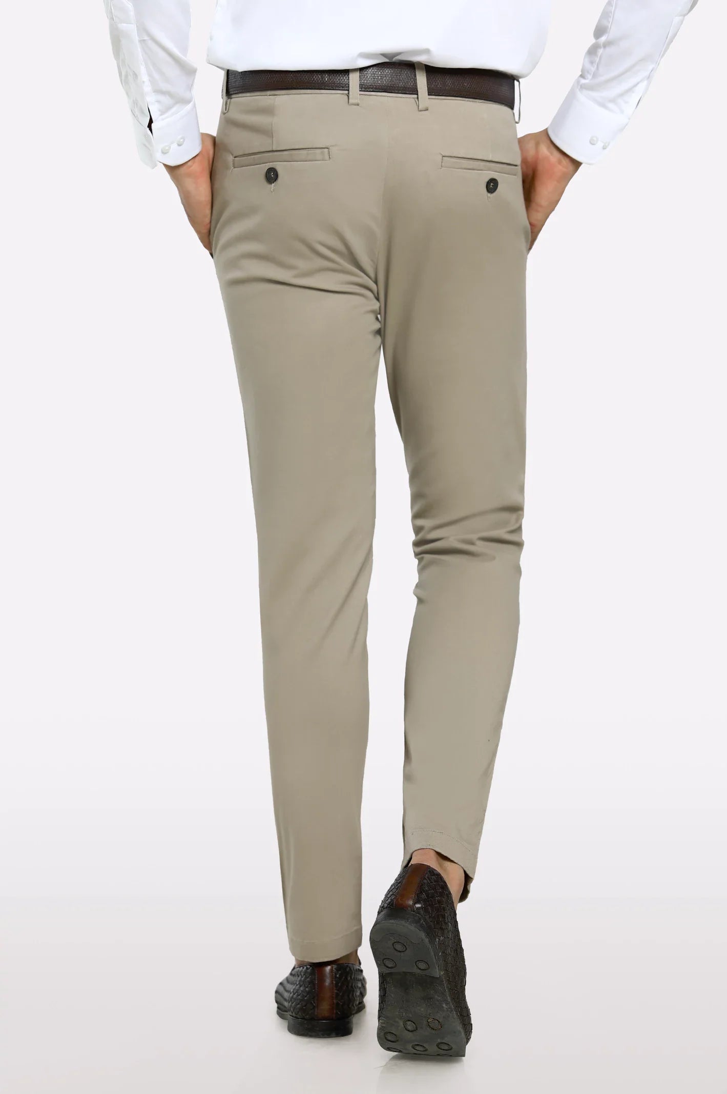 Khaki Smart Fit Cotton Chino