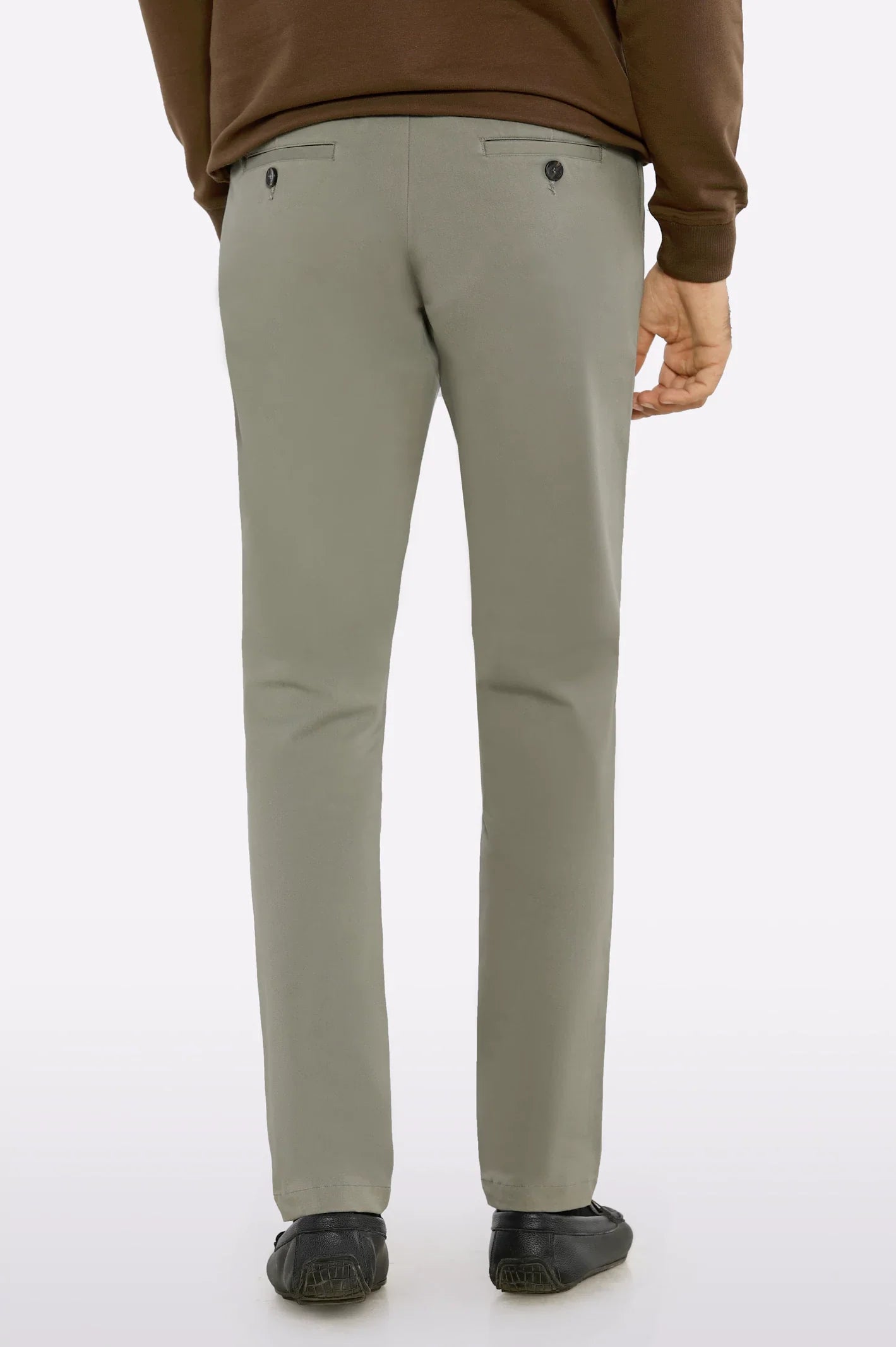 Beige Smart Fit Cotton Chino