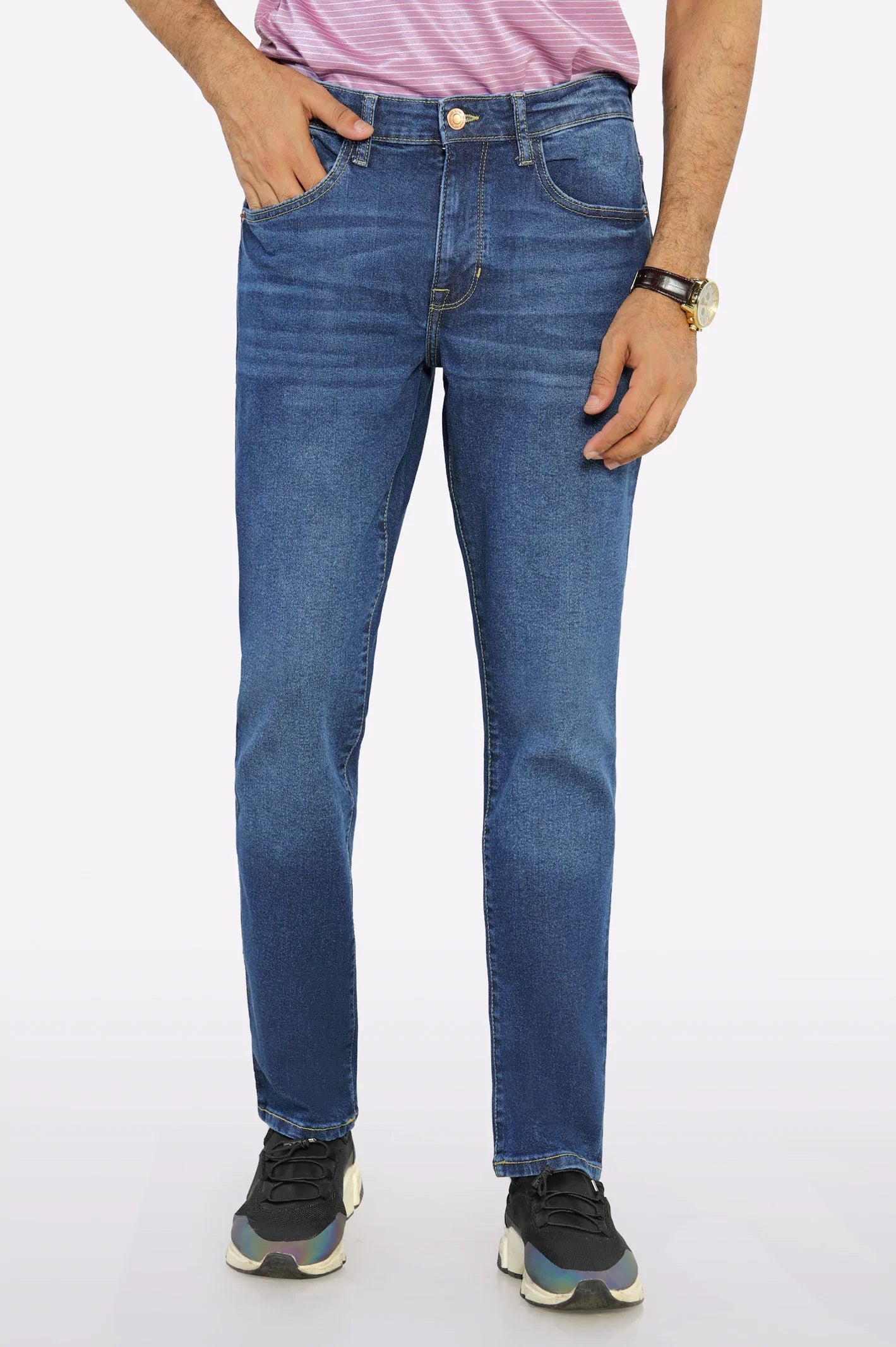 Medium Blue Modern Slim Fit Jeans