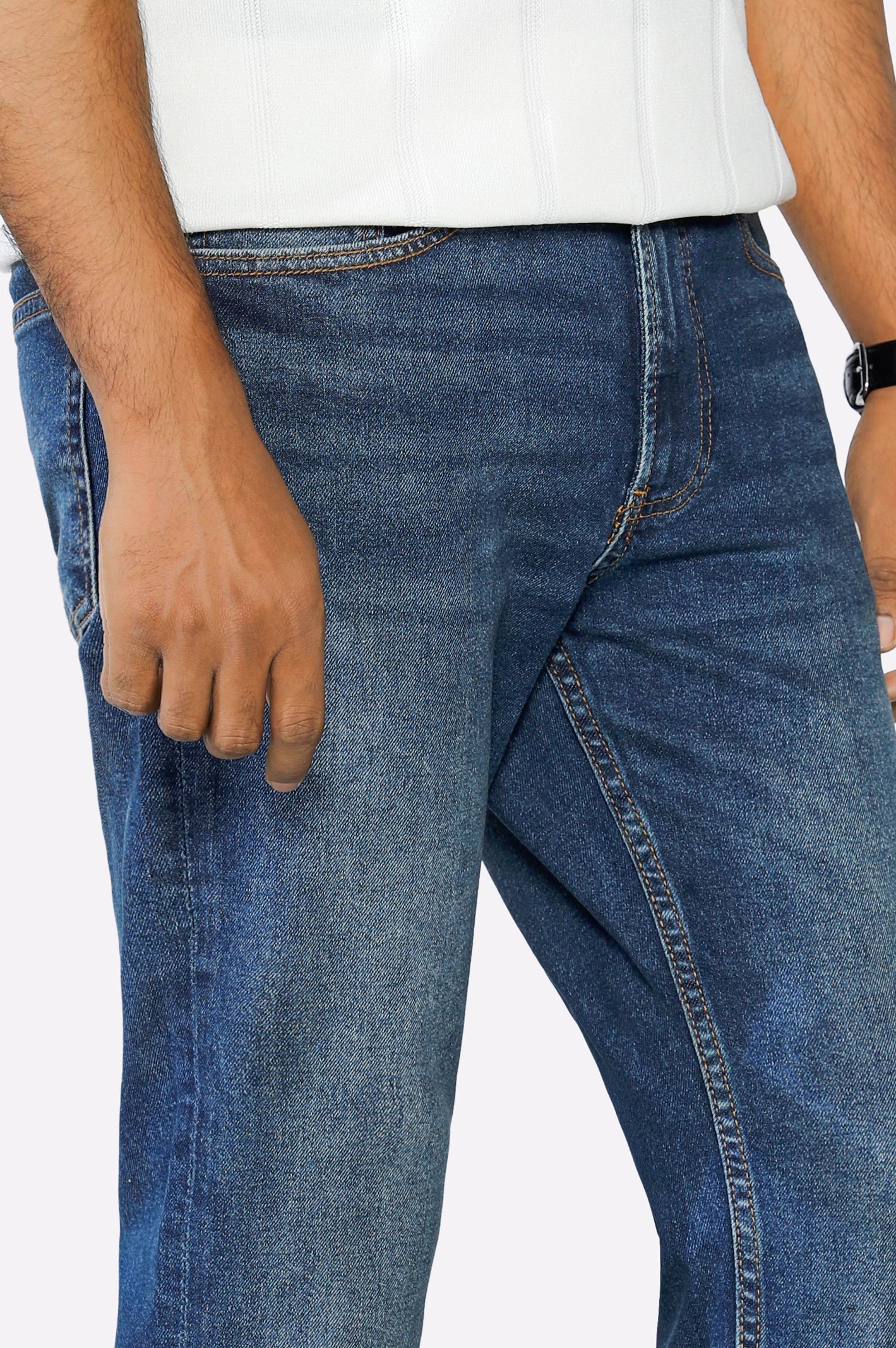 Blue Modern Slim Fit Jeans