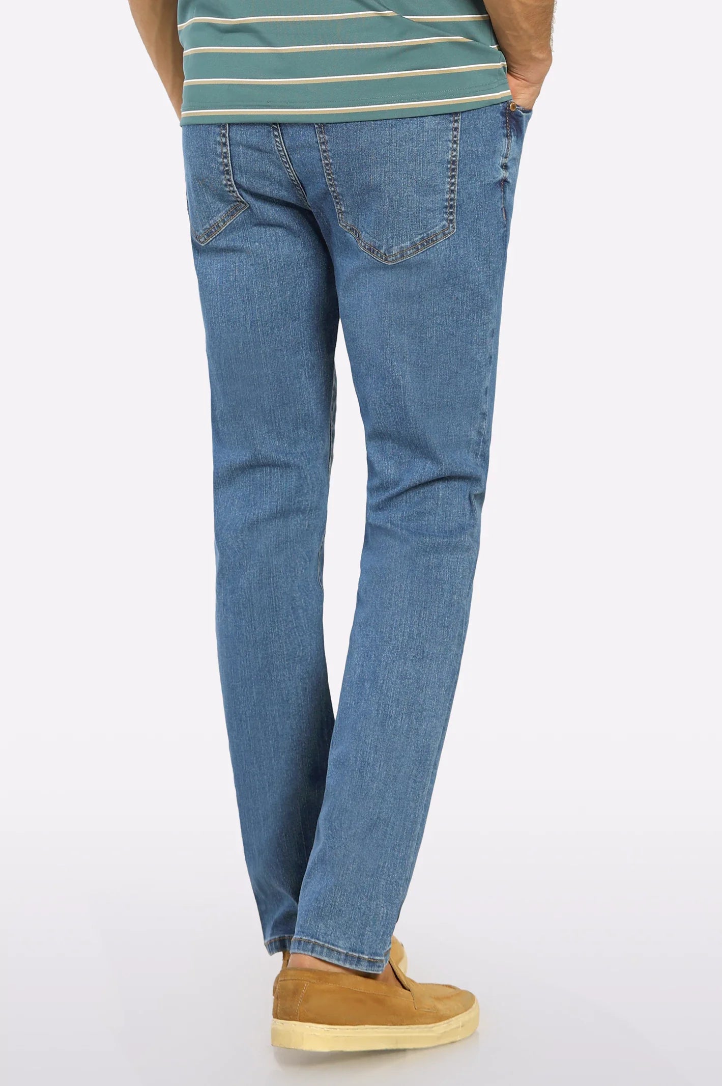 Medium Blue Modern Slim Fit Jeans