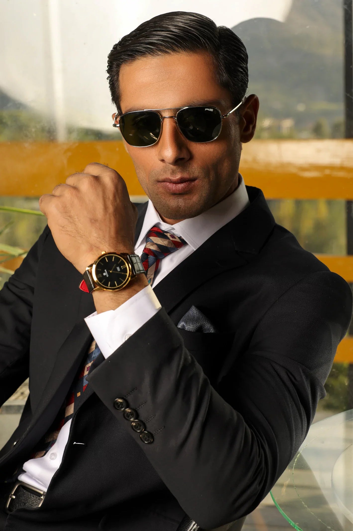 Diner's Black Men's 2 Pc Suit