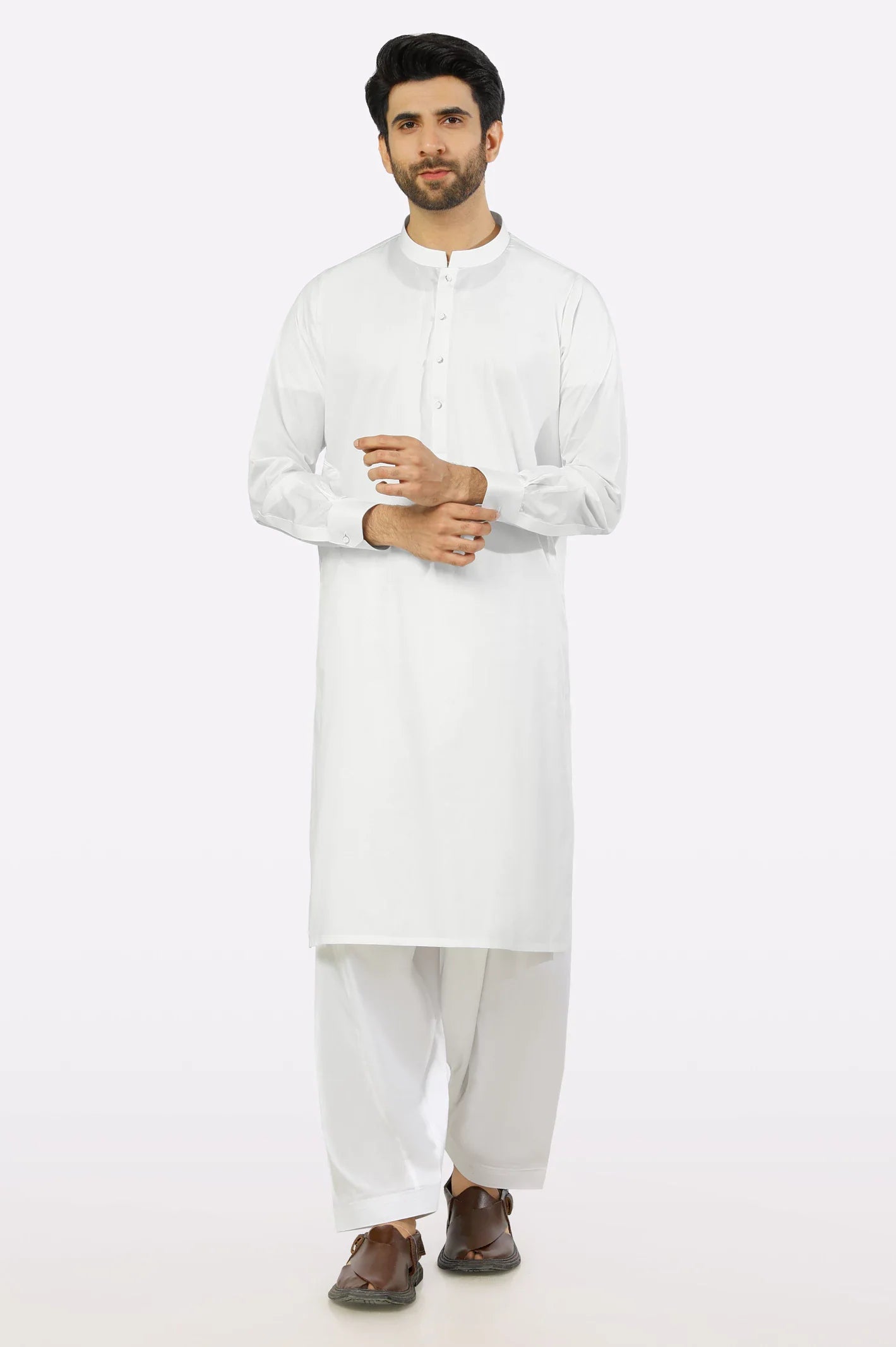 White Cotton Shalwar Kameez