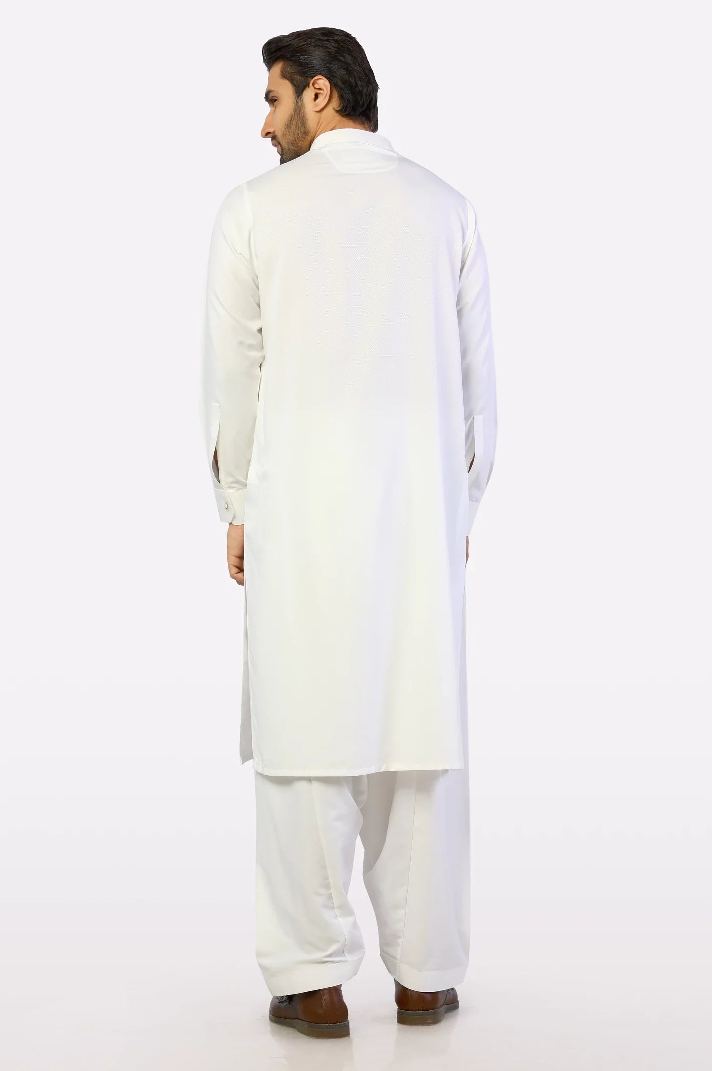 Off White Wash & Wear Shalwar Kameez