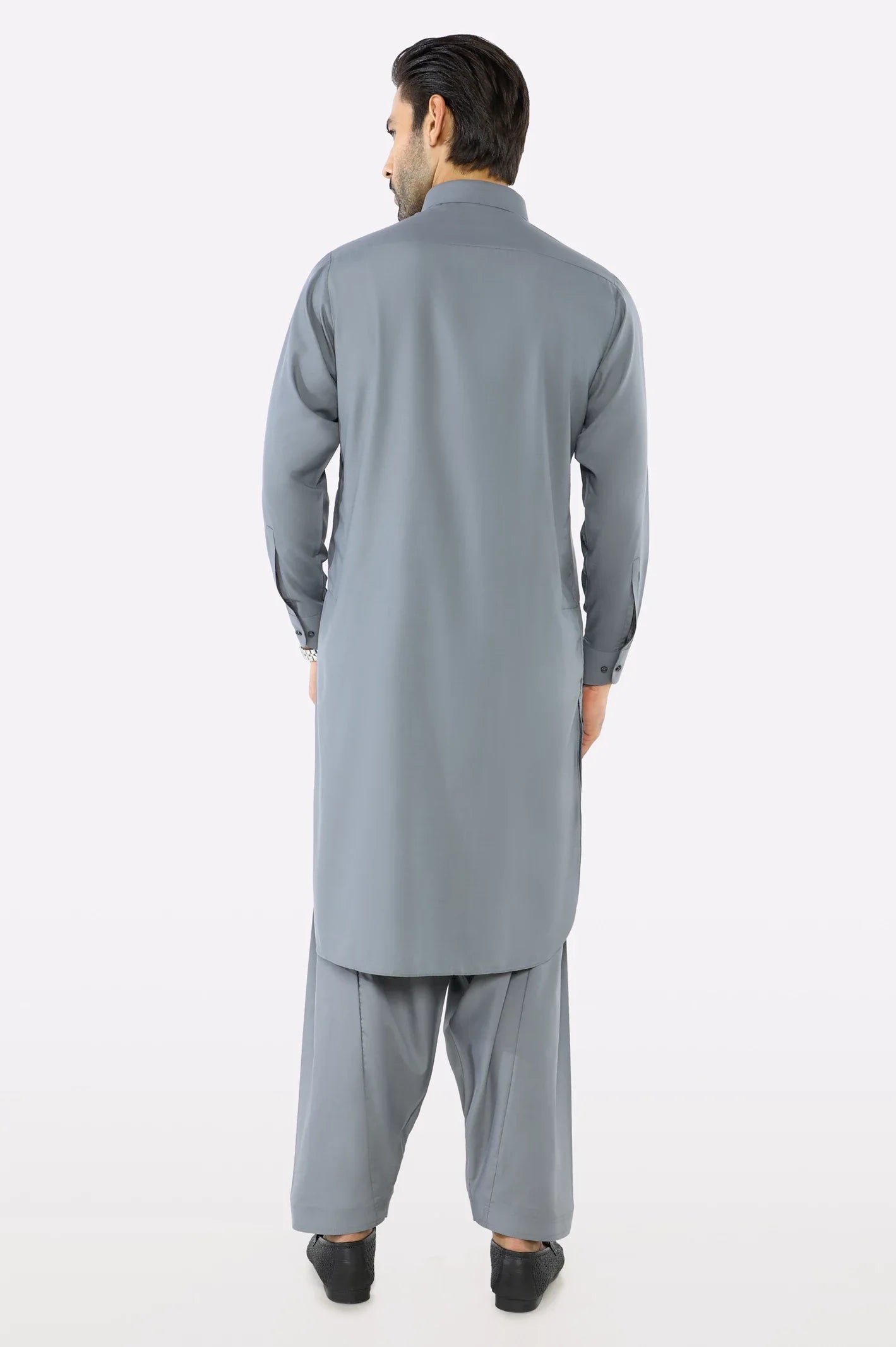 Grey Wash & Wear Shalwar Kameez