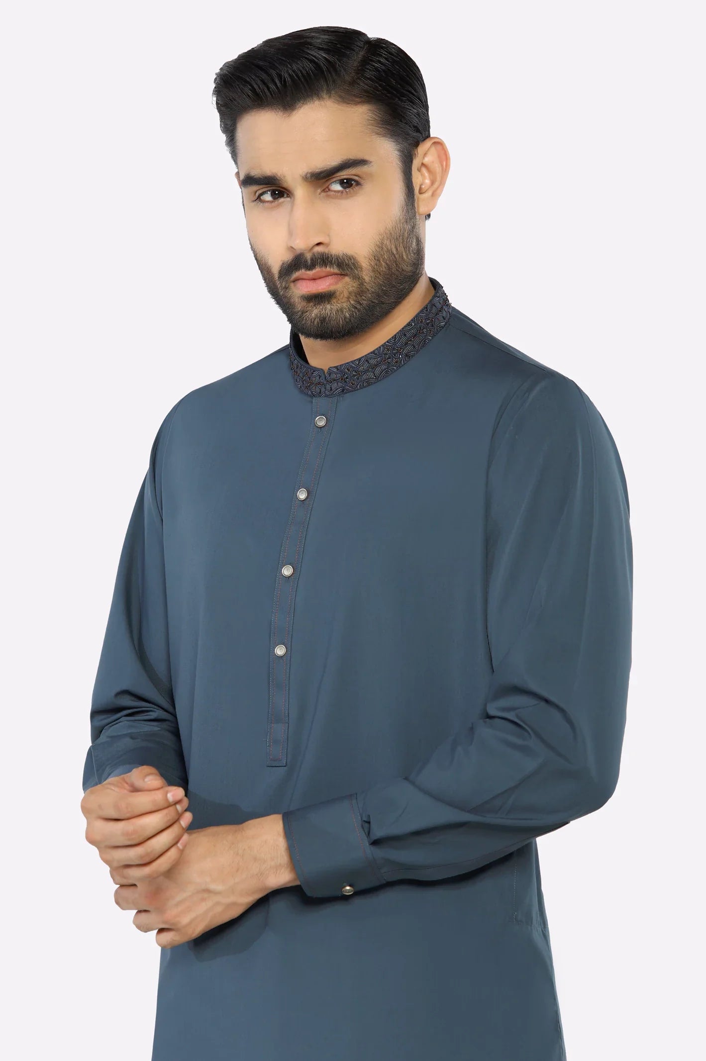 Blue Wash & Wear Shalwar Kameez