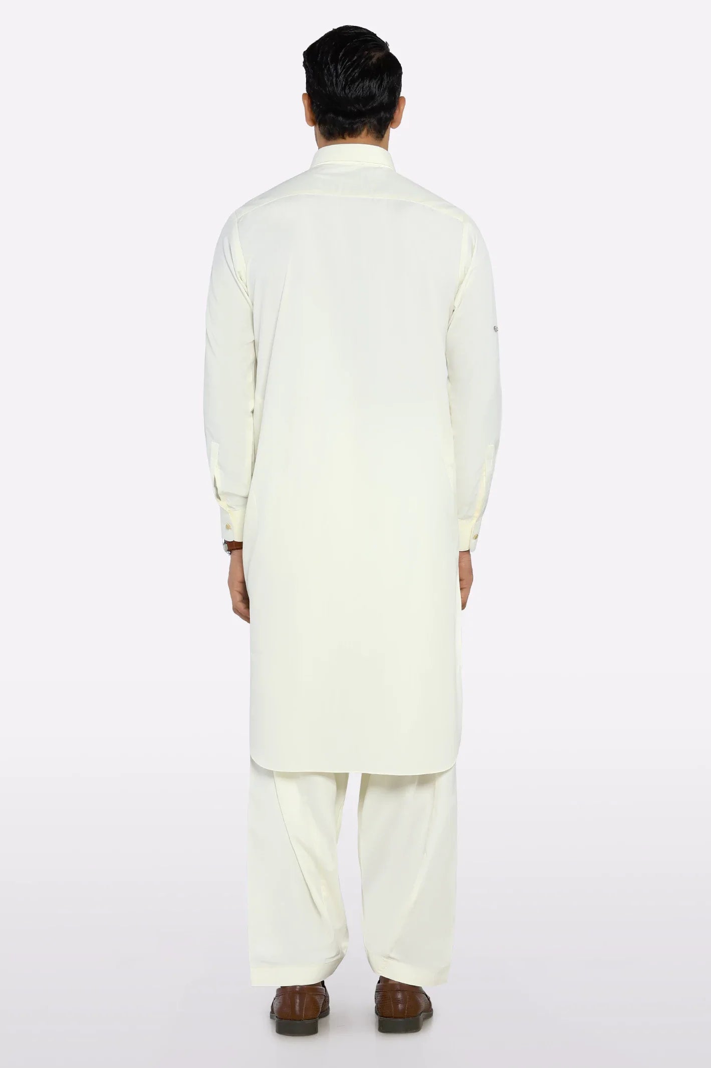 Cream Boski Shalwar Kameez