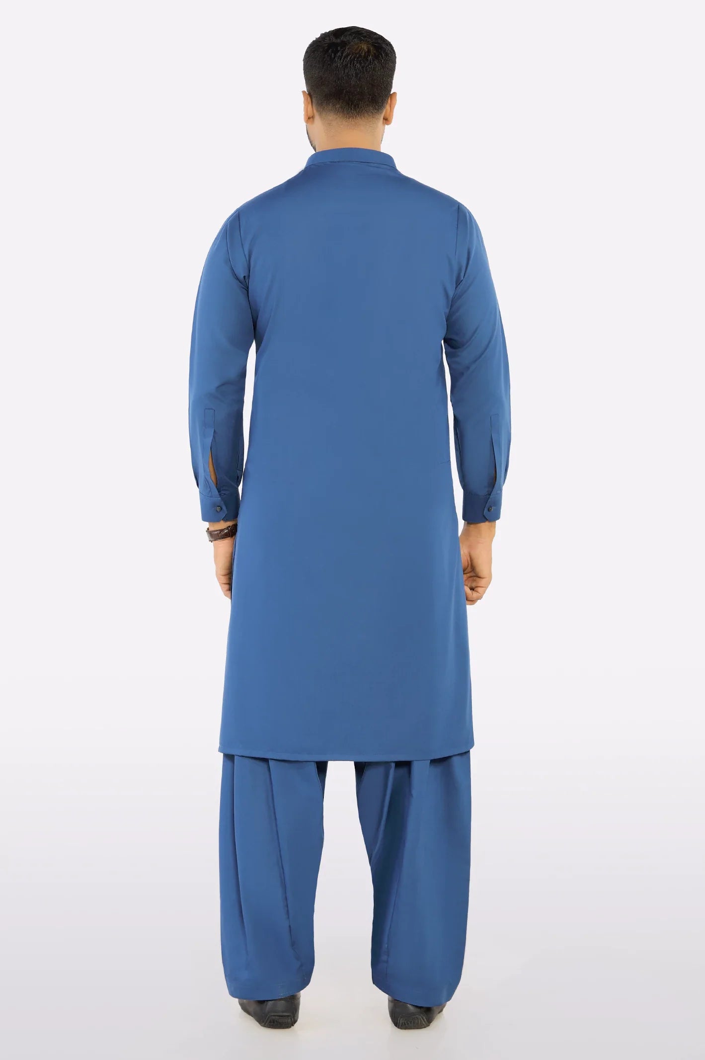 Dark Blue Wash & Wear Shalwar Kameez