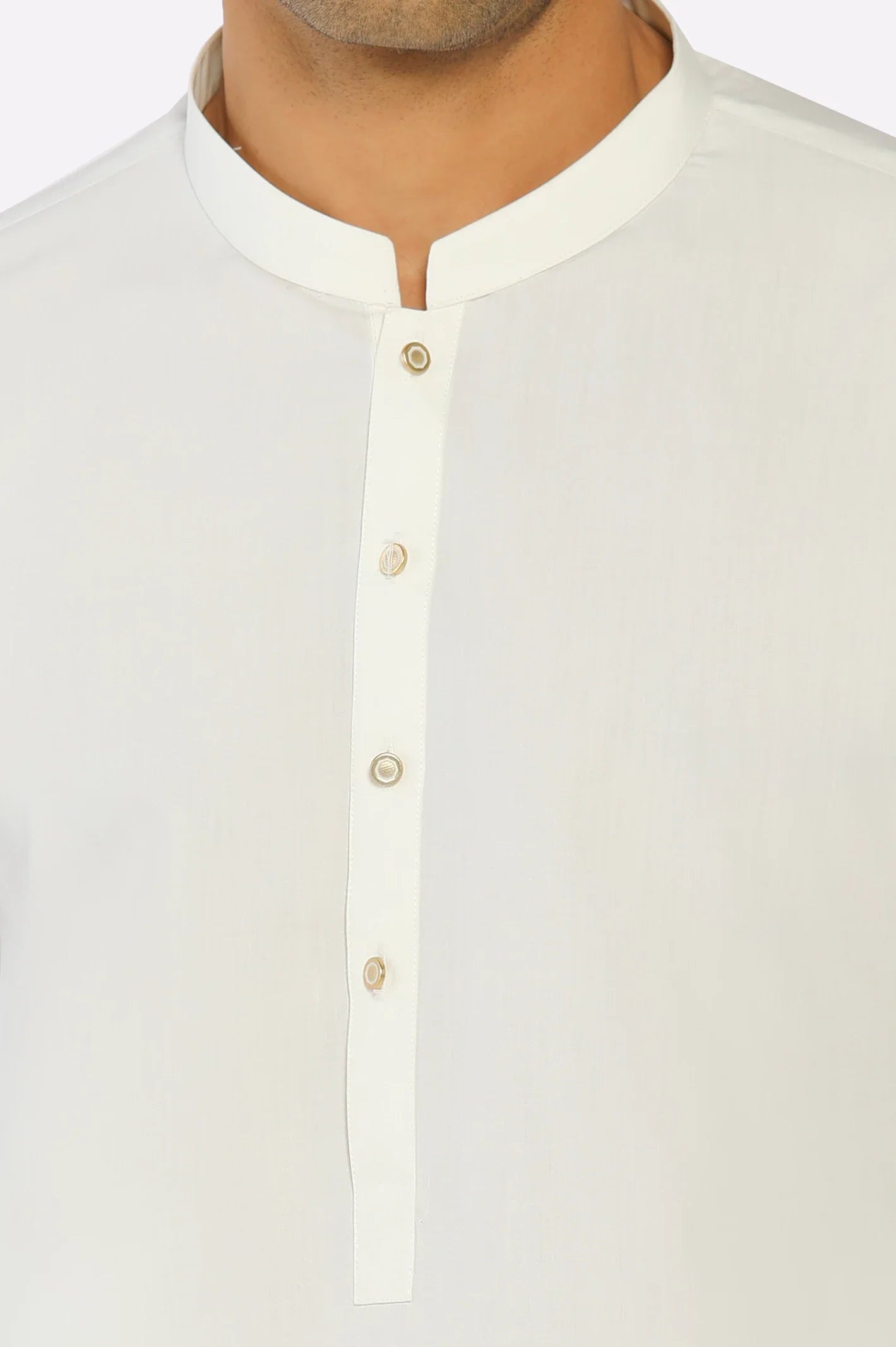 Off White Wash & Wear Shalwar Kameez
