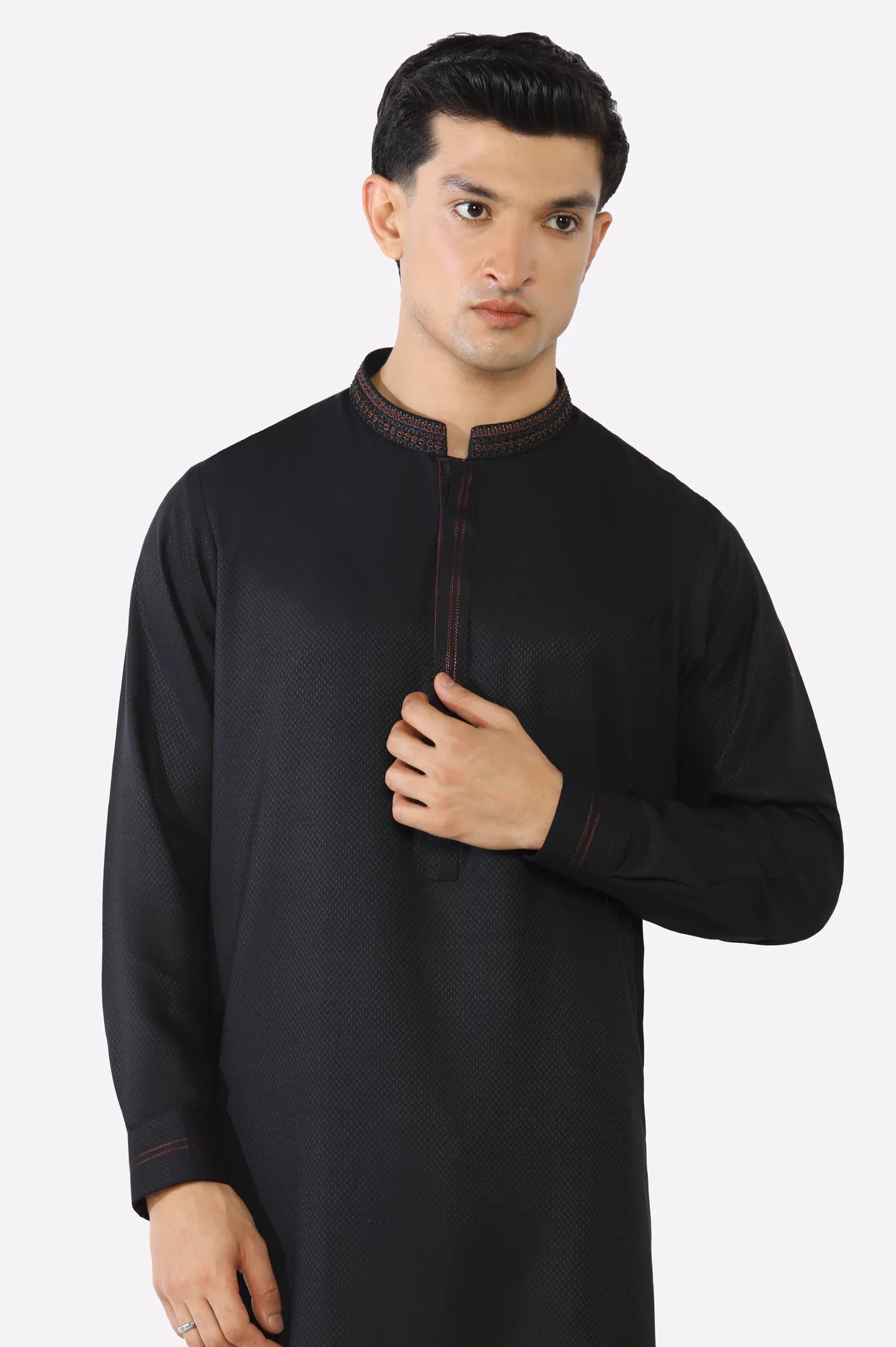Black Wash & Wear Shalwar Kameez