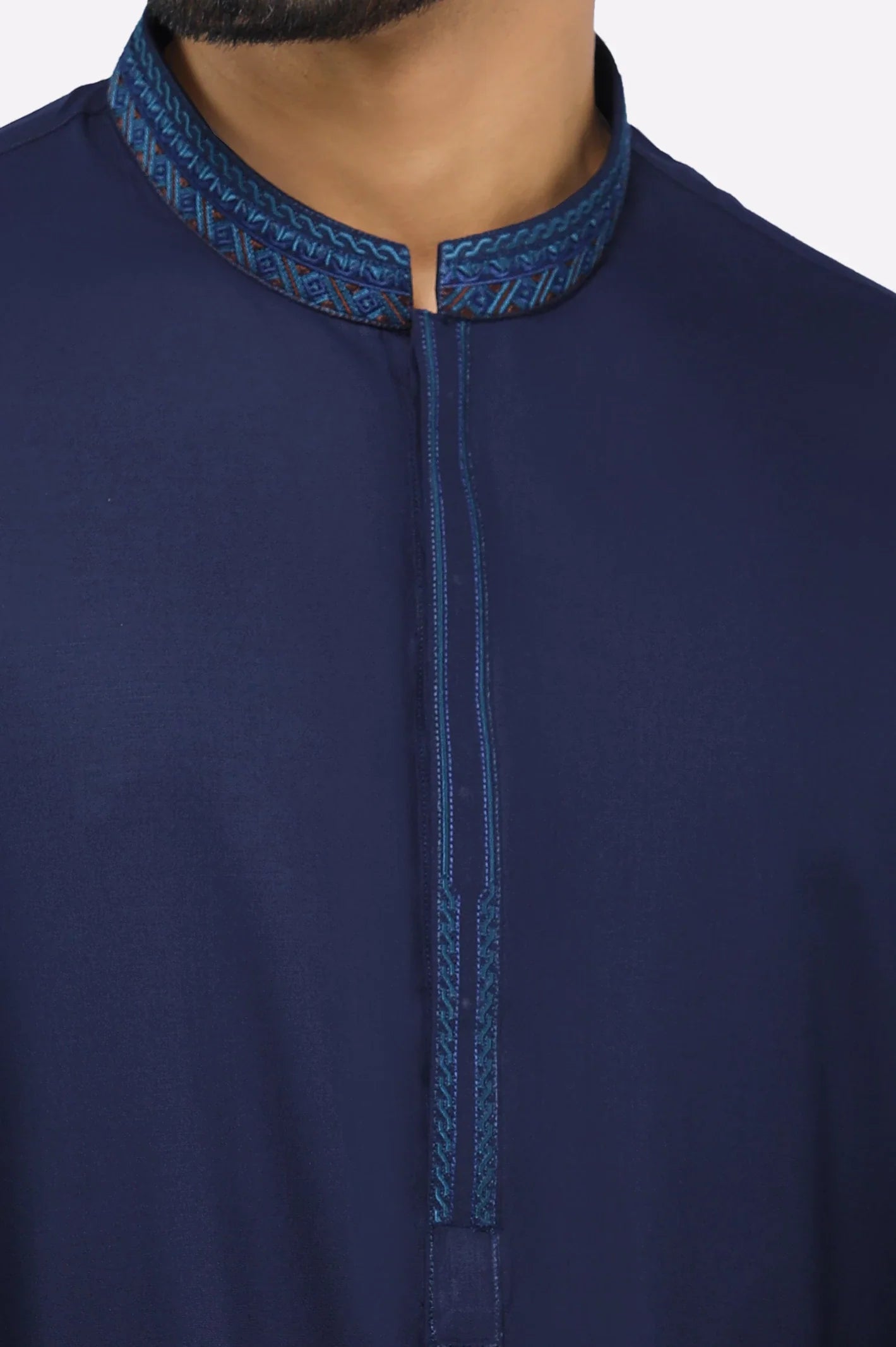 Dark Blue Wash & Wear Shalwar Kameez