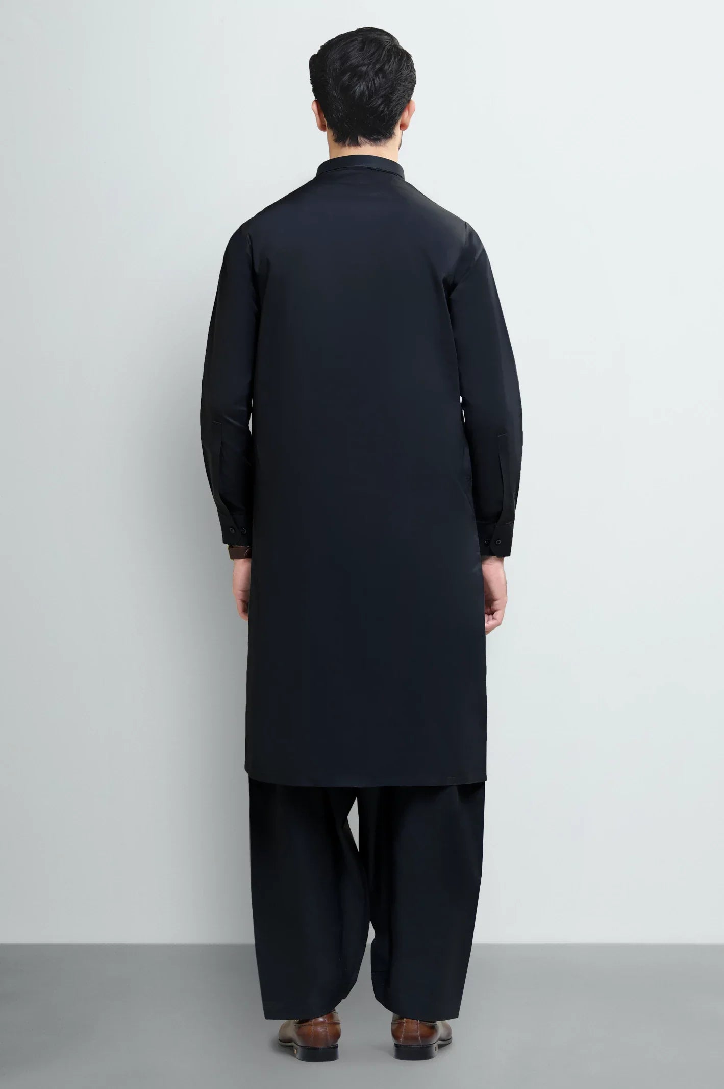 Black Cotton Shalwar Kameez