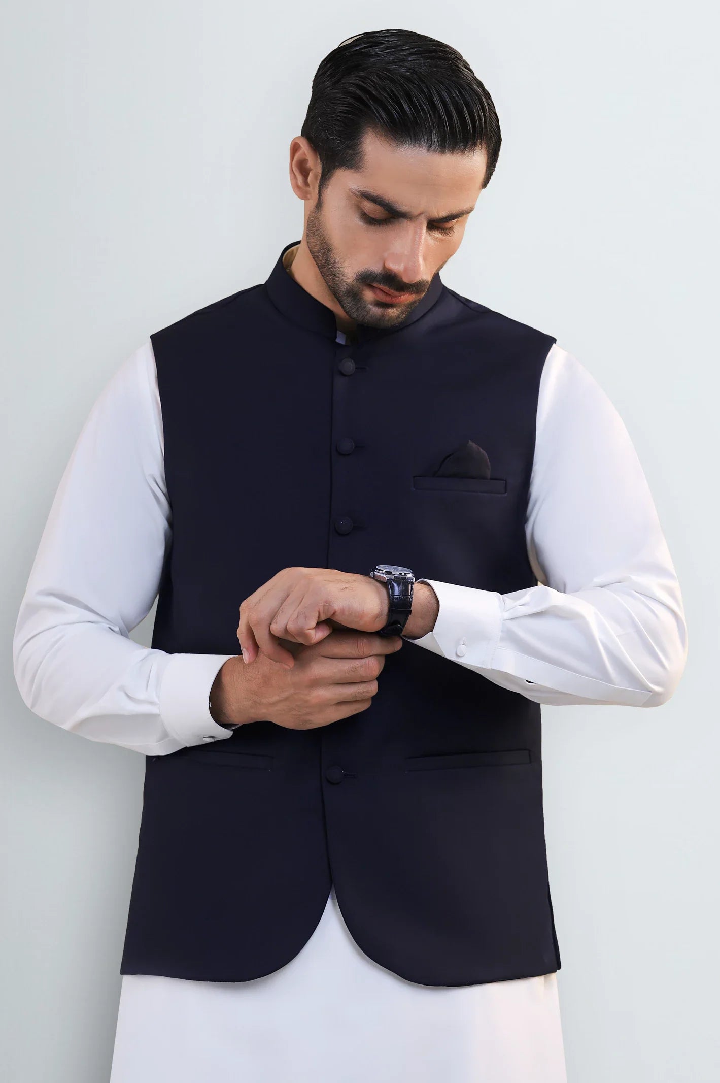 Navy Blue Waistcoat