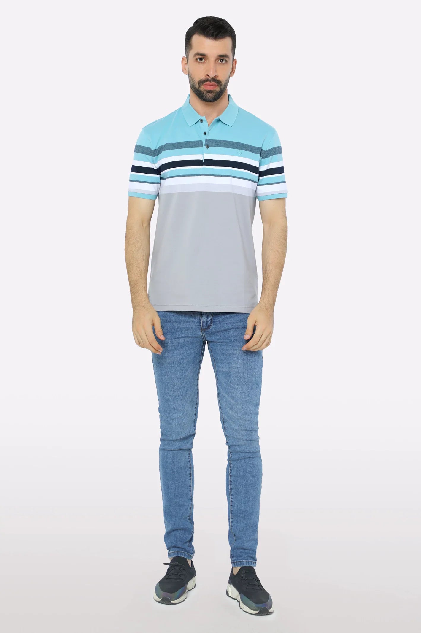 Light Green Yarn Dyed Polo