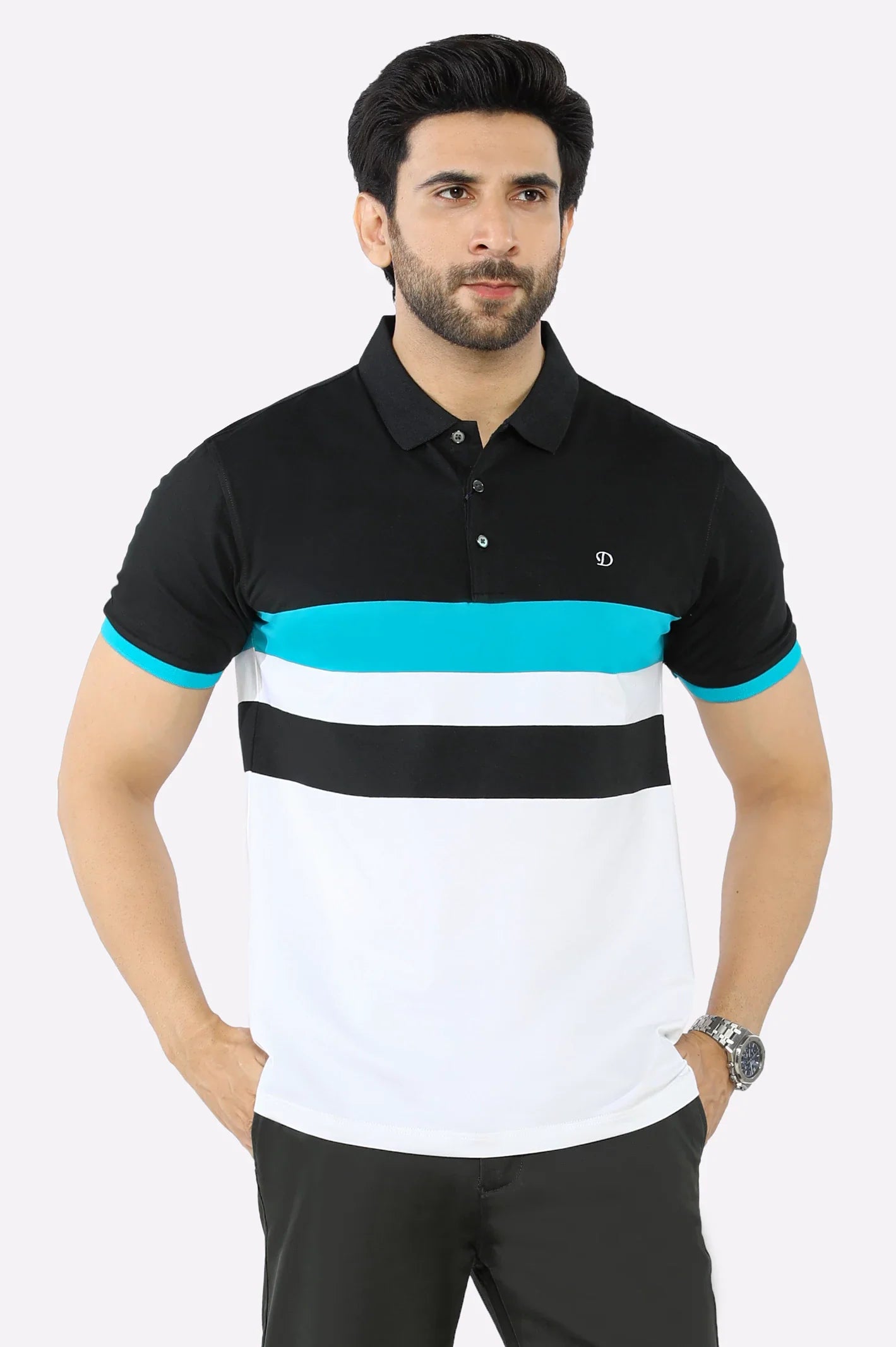 Sea Green Yarn Dyed Polo