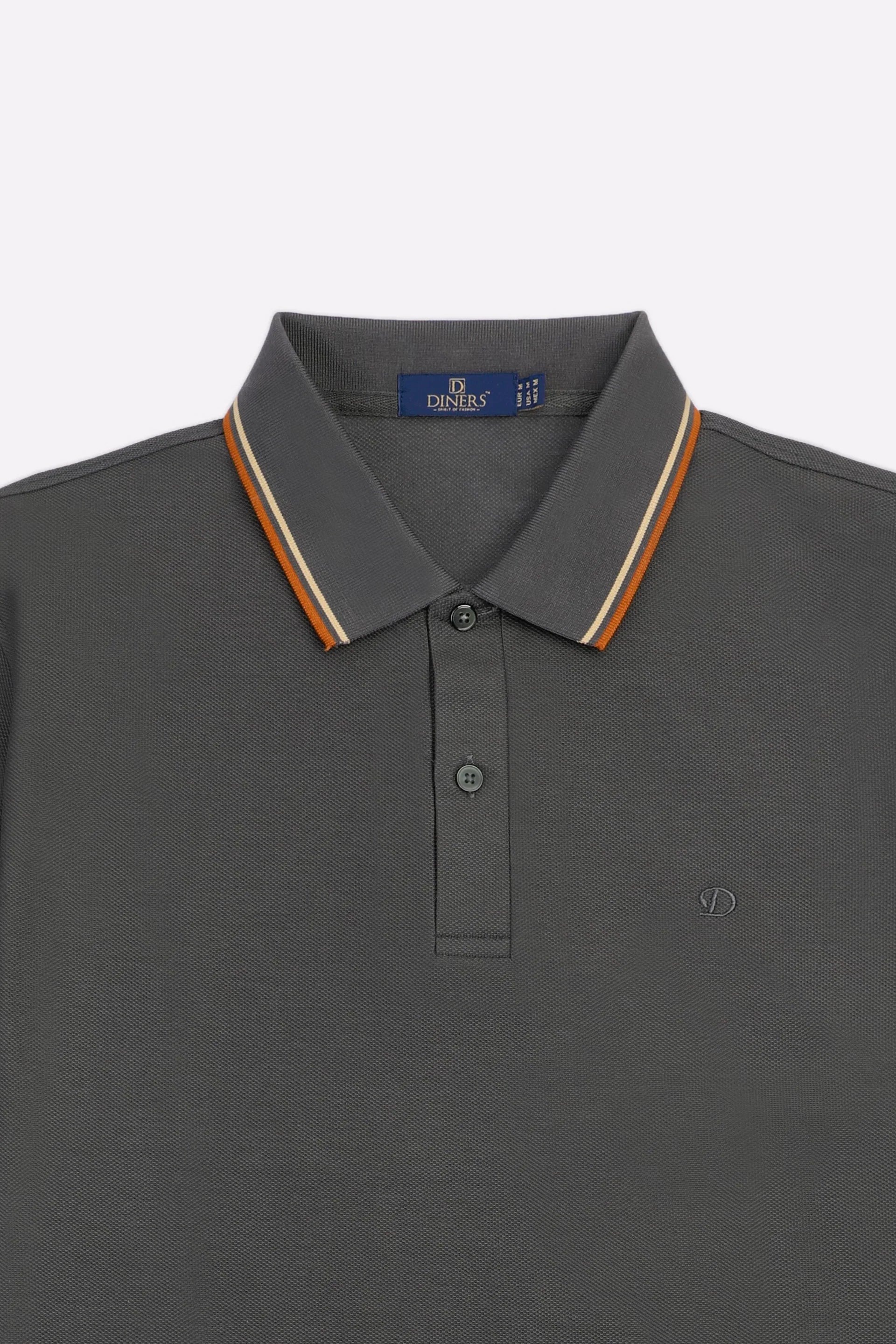 Charcoal Mercerised Polo
