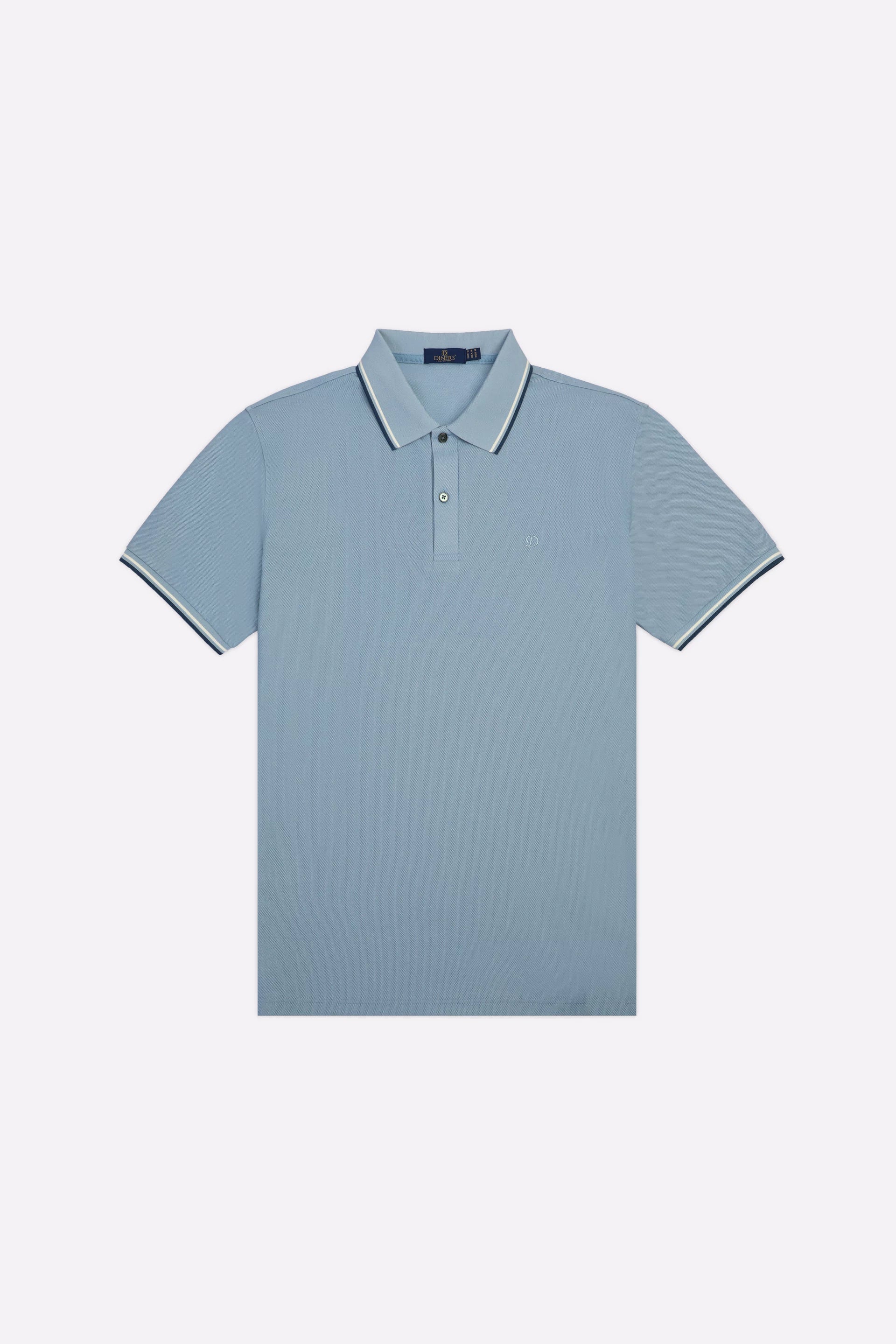 Sky Blue Mercerised Polo