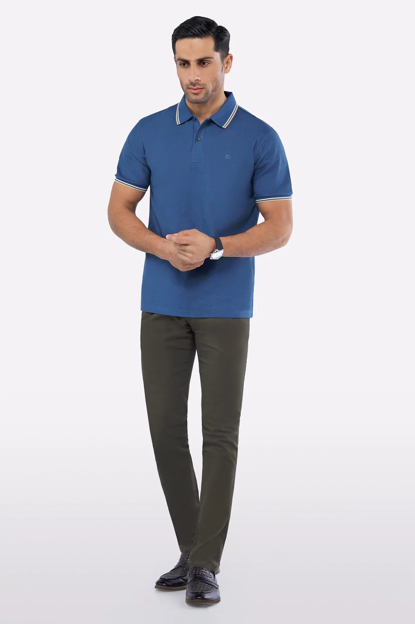 Teal Mercerised Polo