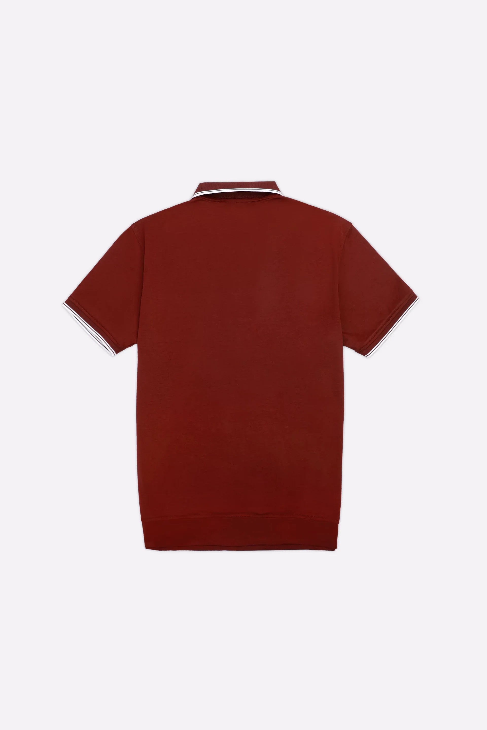 Maroon Jacquard Fashion Polo