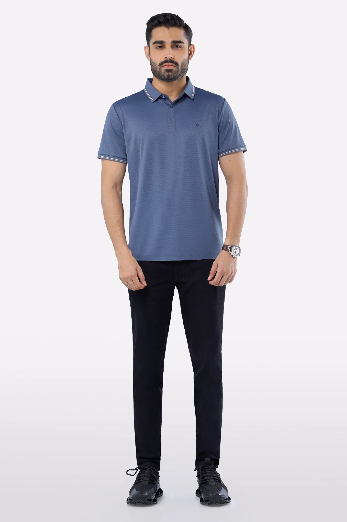 Blue Dry Fit Polo