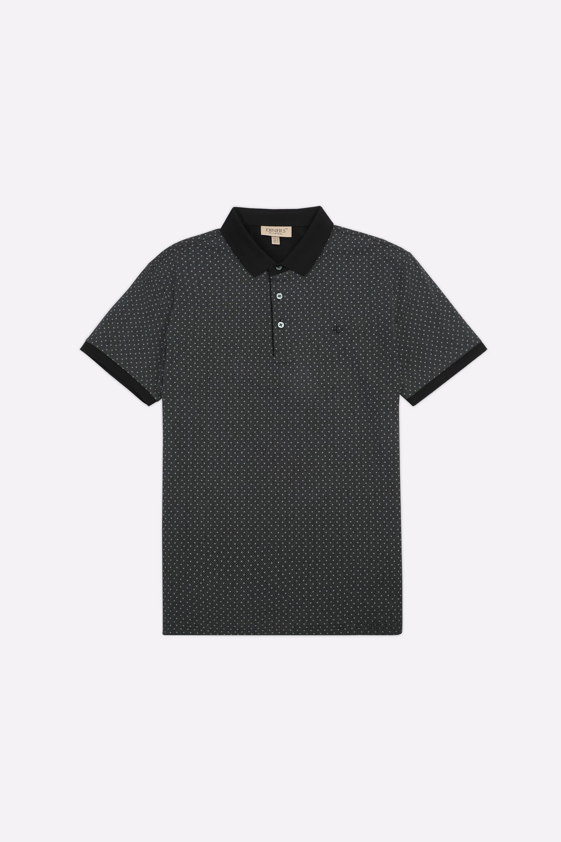 Grey Printed Polo