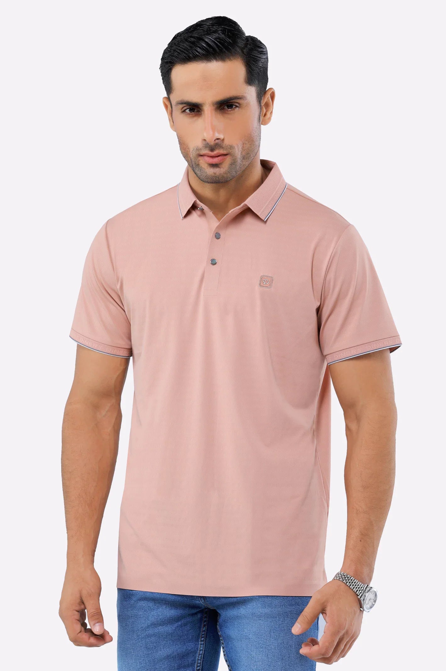 Pink Dry Fit Polo