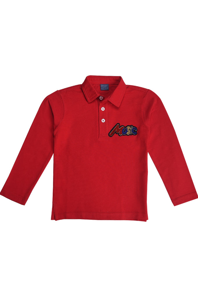 Boys Casual Shirt SKU: KBA 0209 Red - Diners