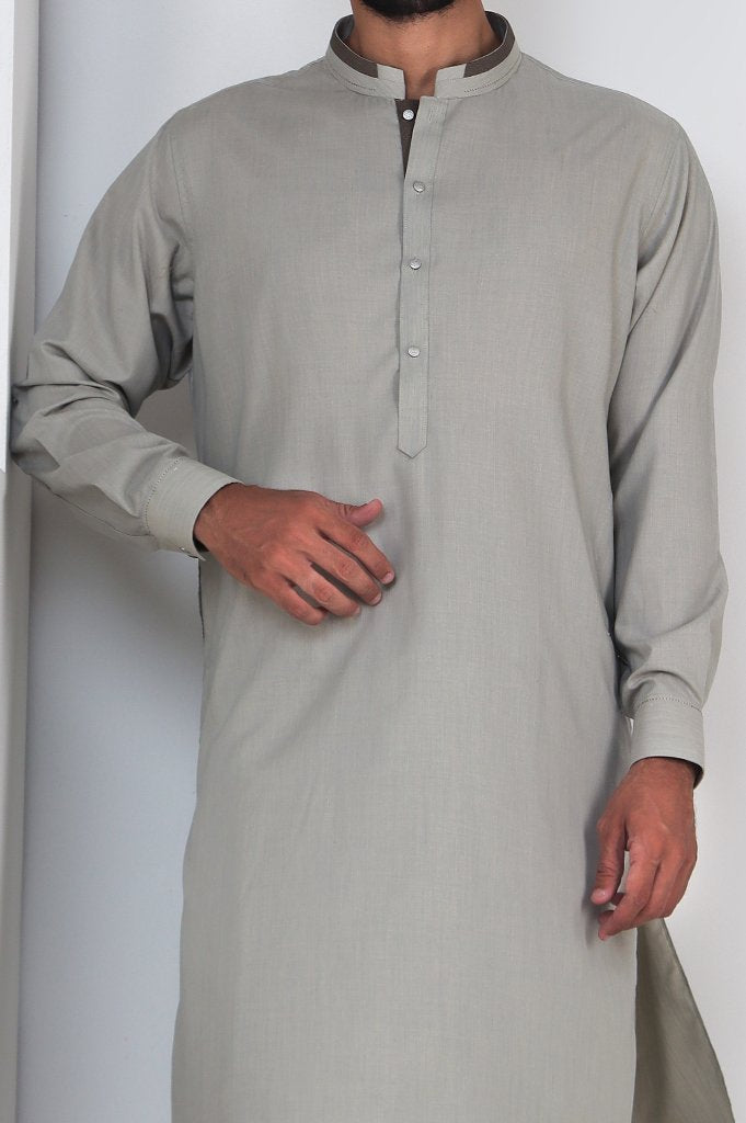 Formal Shalwar Suit for Man SKU: EG2783-Grey - Diners
