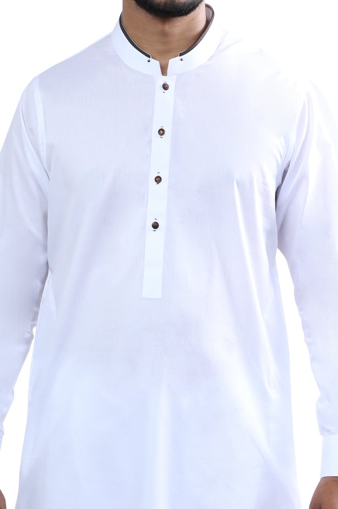 Formal Shalwar Suit for Man EG2649-White - Diners