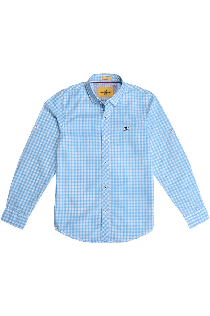 Boys Casual Shirt SKU: KBB 0241 Blue - Diners