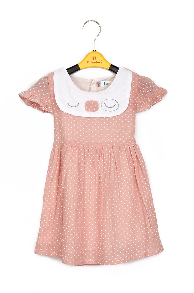 Girls Frock KGL-0284-RUST