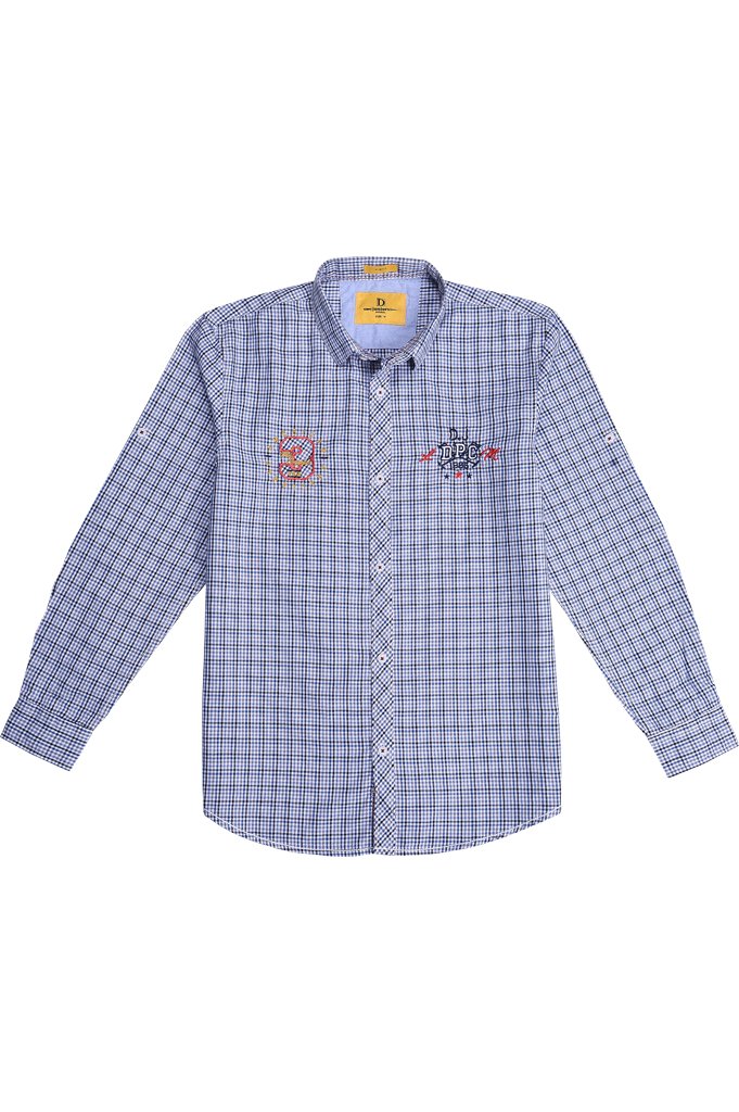 Boys Casual Shirt SKU: KBB 0242 Blue - Diners