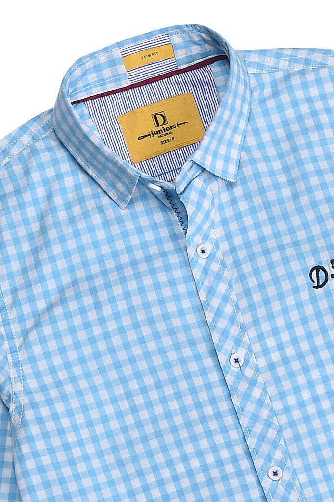 Boys Casual Shirt SKU: KBB 0241 Blue - Diners