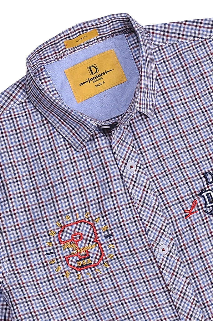 Boys Casual Shirt SKU: KBB 0242 Brown - Diners