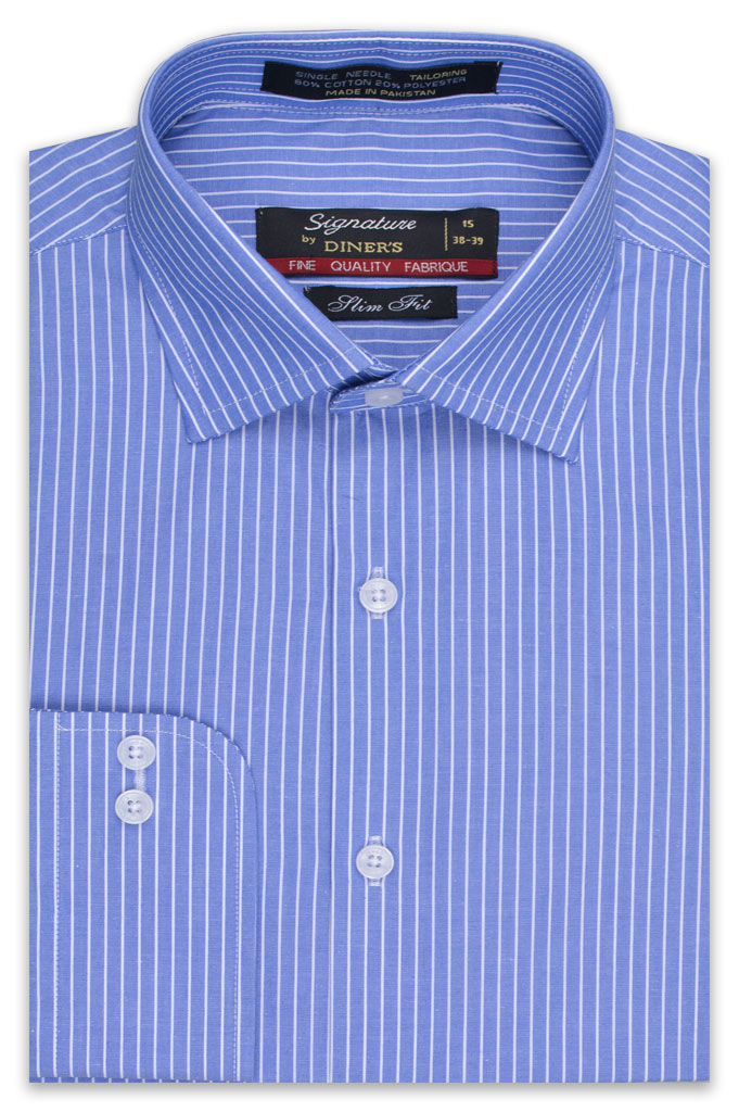 Formal Man Shirt in Blue SKU: AB19516-Blue - Diners