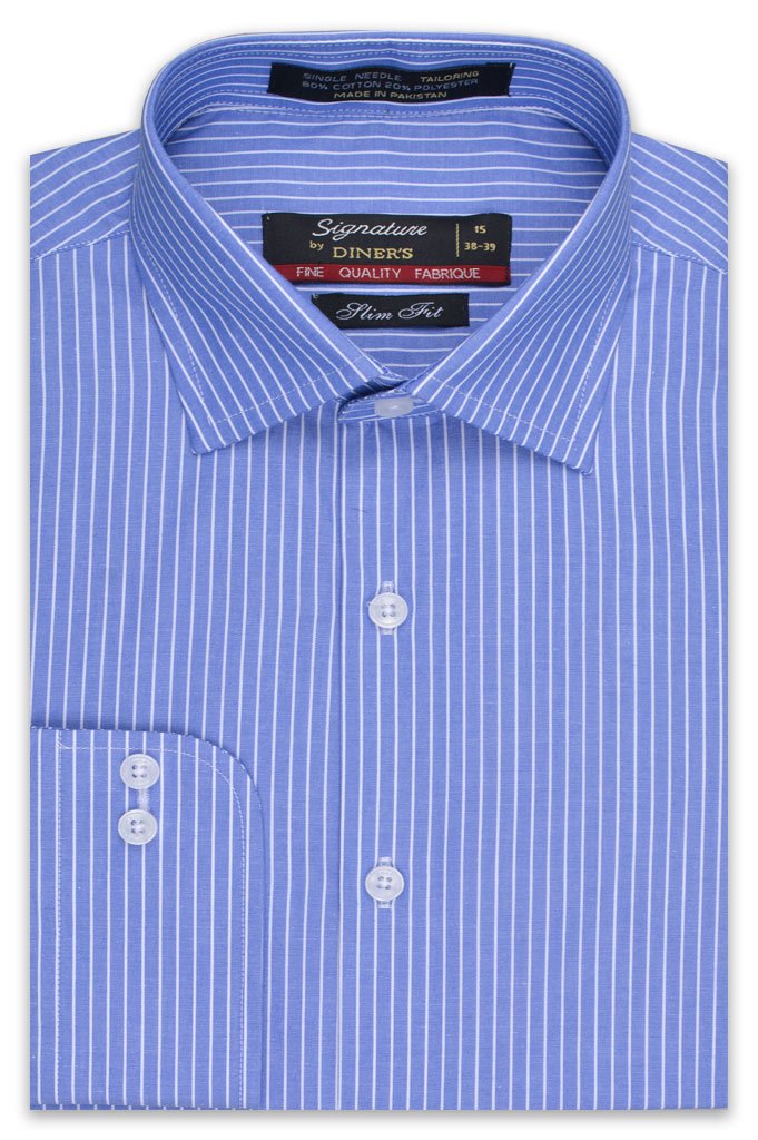 Formal Man Shirt in Blue SKU: AB19516-Blue - Diners