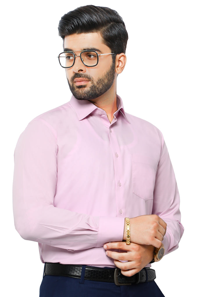 Formal Plain Shirt in Pink SKU: AB203-PINK - Diners