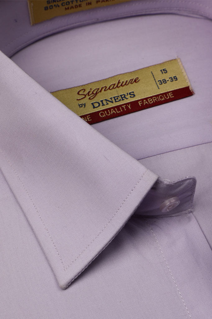 Formal Plain Shirt in L-Purple Color SKU: AB205 - Diners