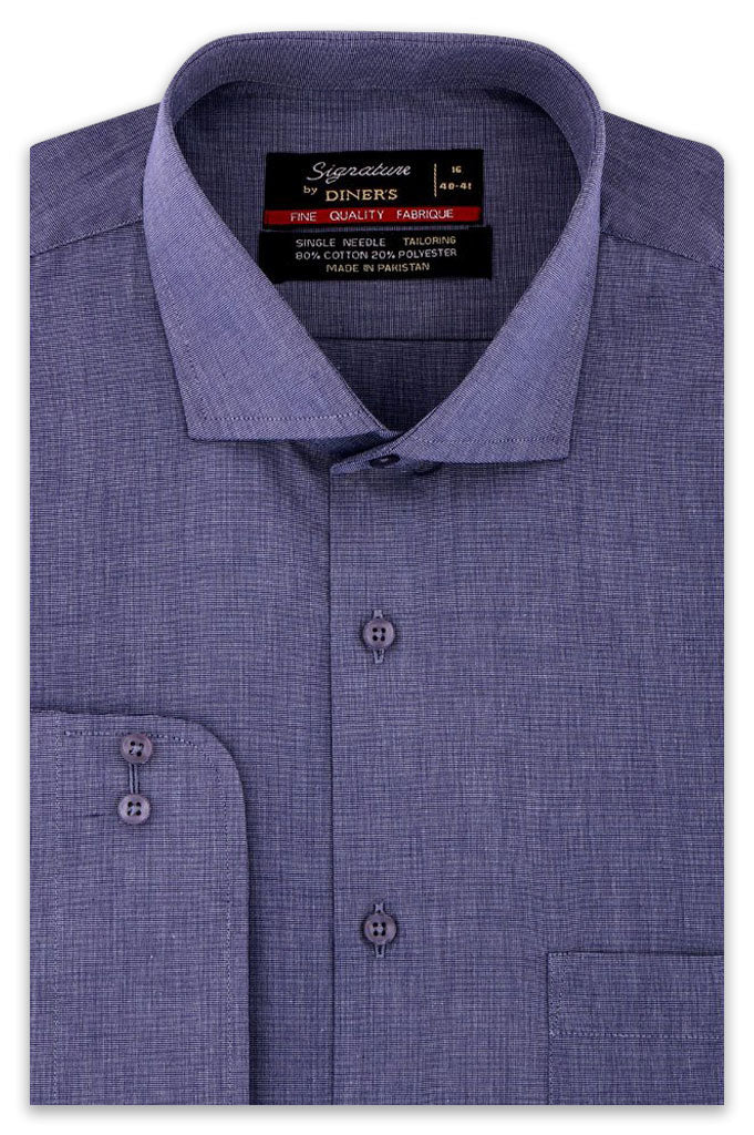 Formal Plain Shirt in Grey SKU: AB206-GREY - Diners