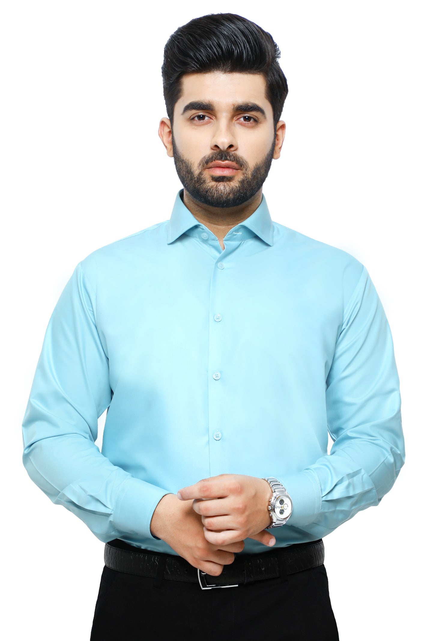 Formal Man Shirt in Teal SKU: AB2271-Teal - Diners