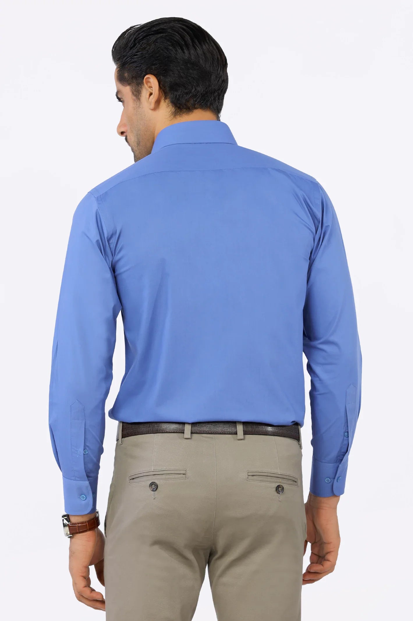 Dark Blue Plain Formal Shirt
