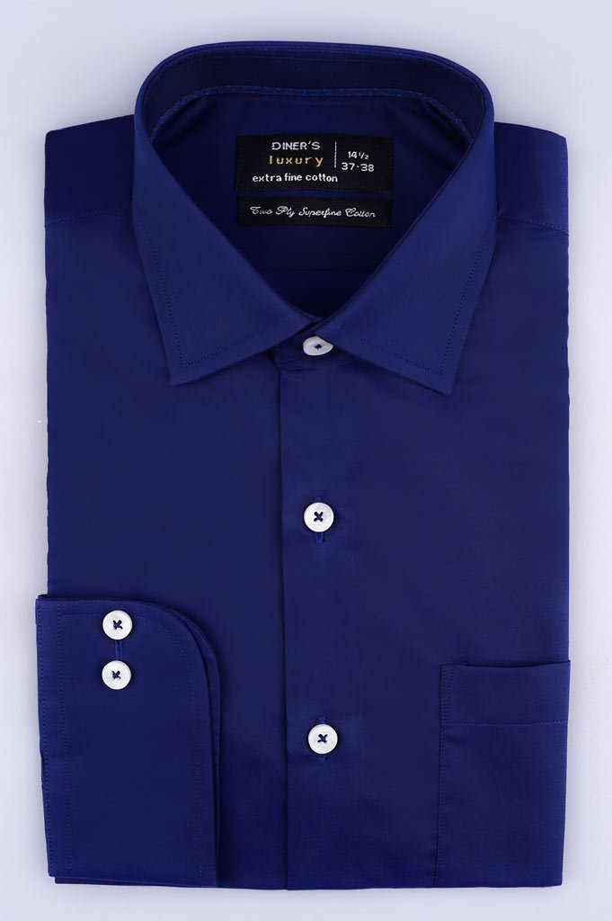 Formal Men Shirt SKU: AD18520-N-BLUE - Diners