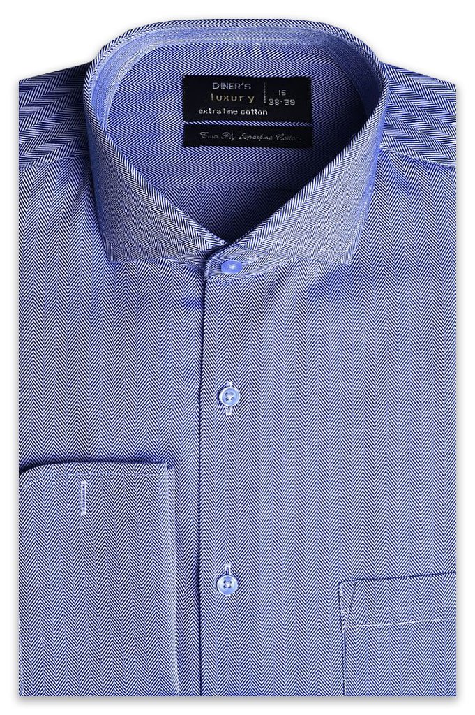 Formal Man Shirt in D-Blue SKU: AD19502-D-BLUE - Diners