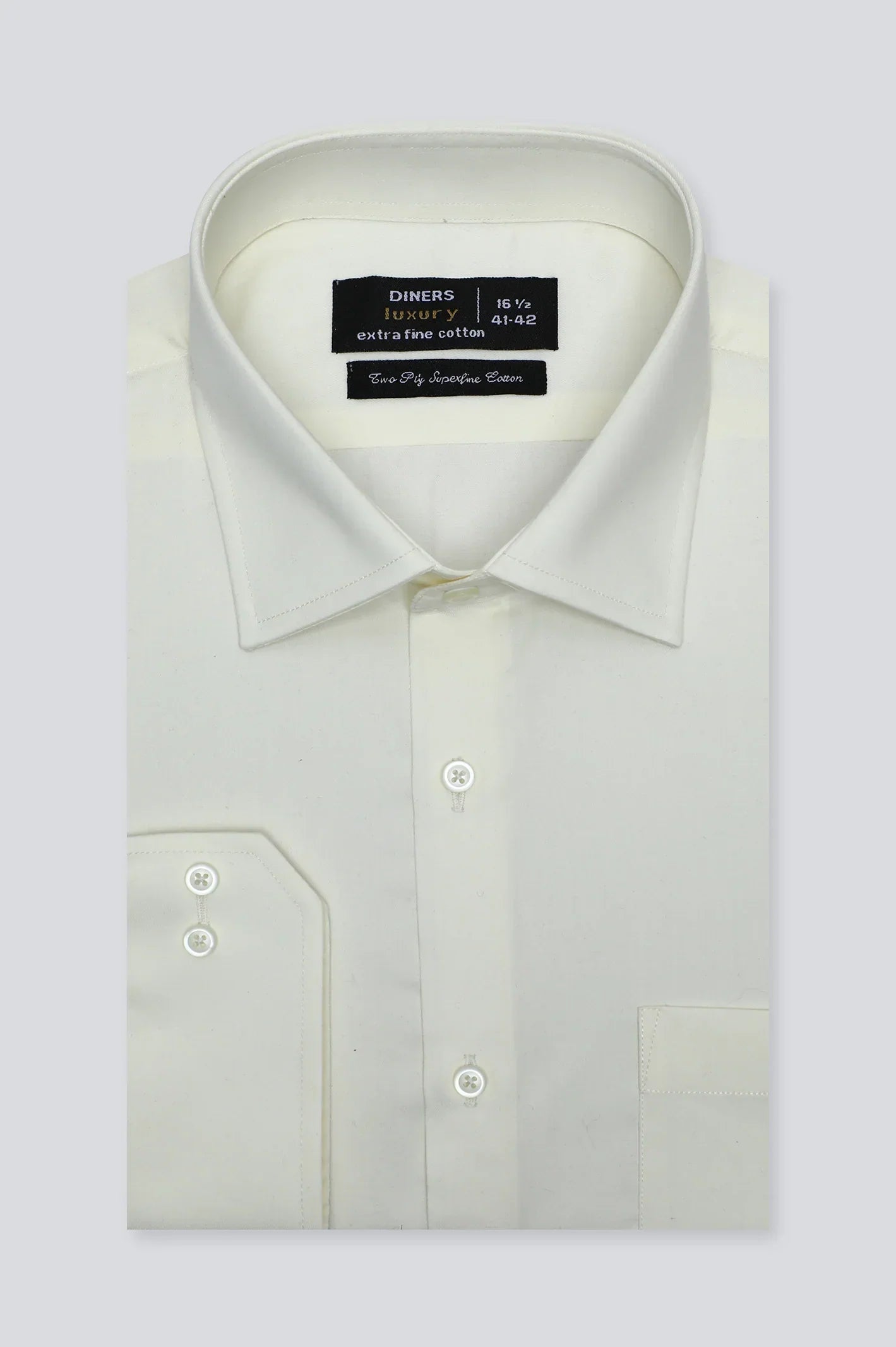 Cream Formal Shirt - Diners