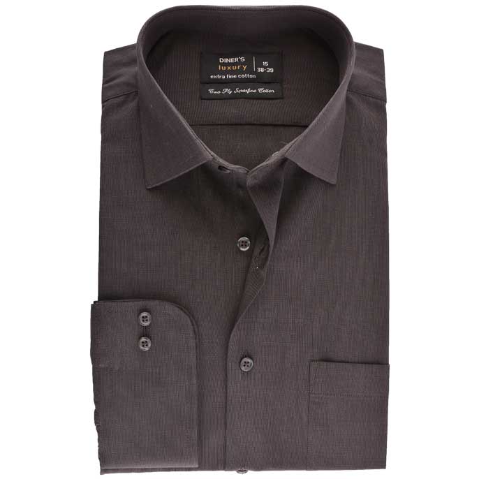 Formal Shirt in Brown SKU: AD18069-Brown - Diners