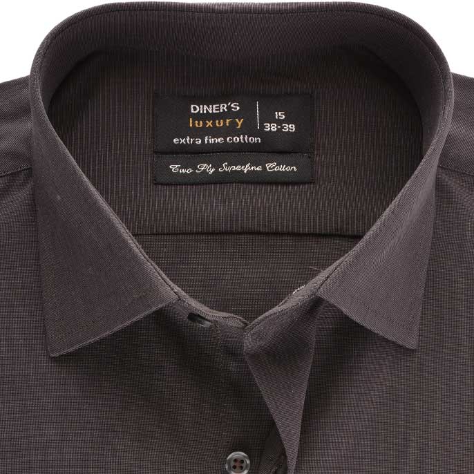Formal Shirt in Brown SKU: AD18069-Brown - Diners